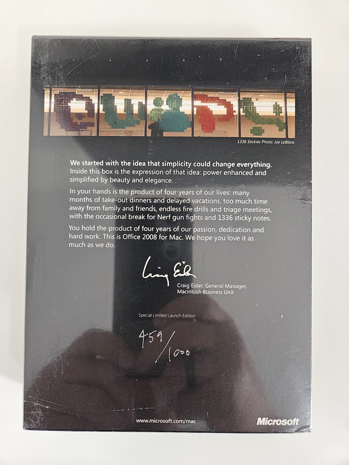 Microsoft Office:mac 2008 Special Launch Edition #459/1000 — Factory Sealed —...