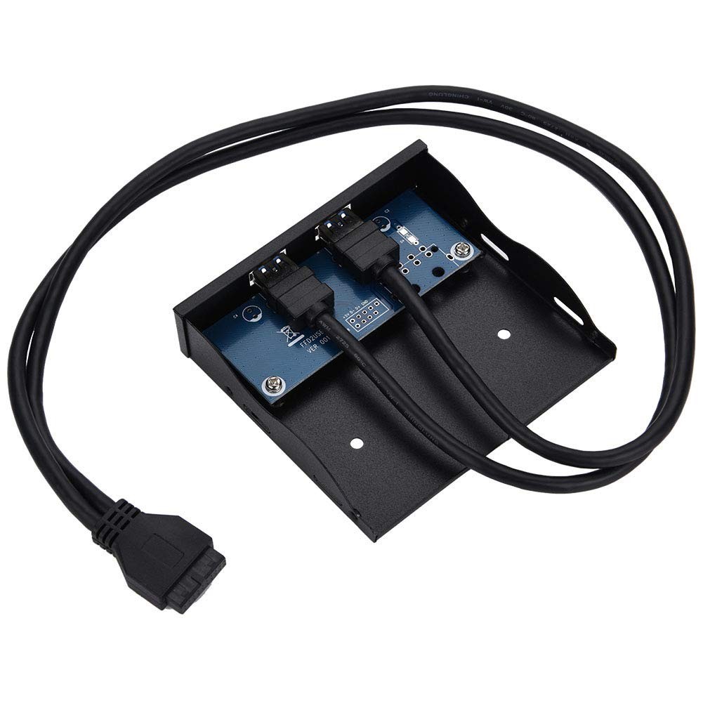 FFD2USB N02 Floppy Front Panel 3.5 Inch Computer Bay 19 Pin To USB 3.0