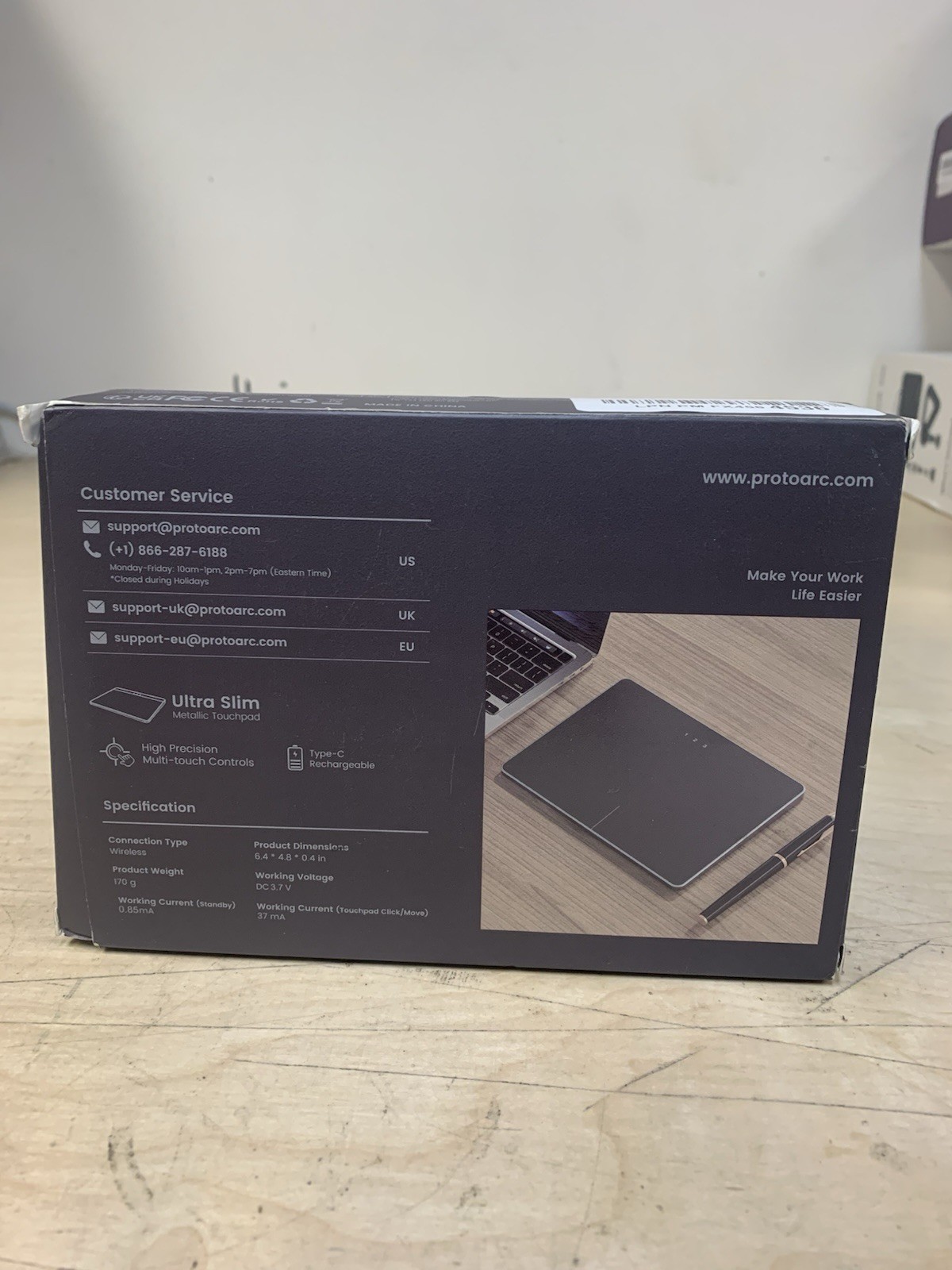 ProtoArc Bluetooth T1 Plus BLACK Touchpad