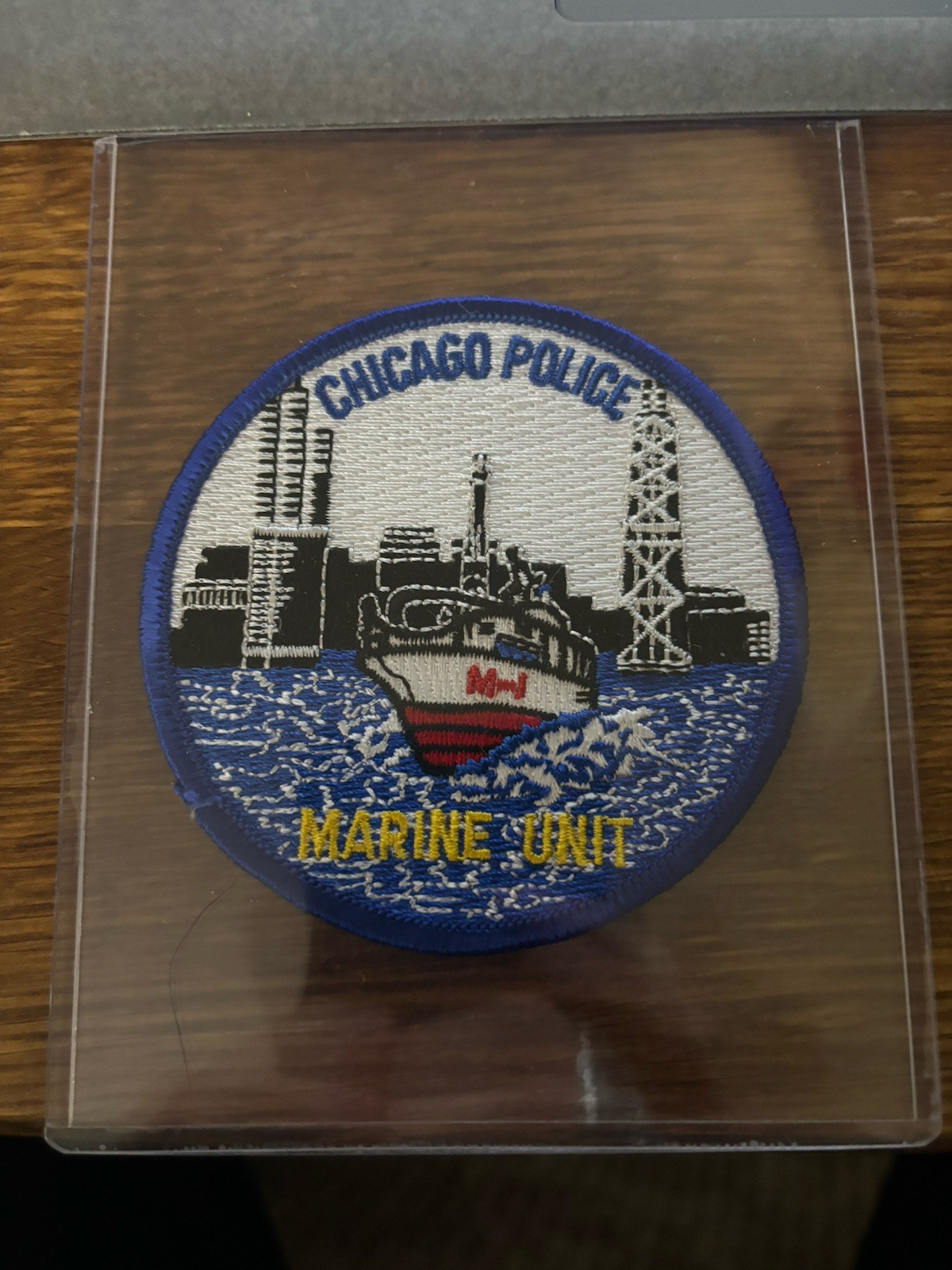 CHICAGO ILLINOIS POLICE MARINE UNIT  PATCH Original Sample From Manufacturer OOB