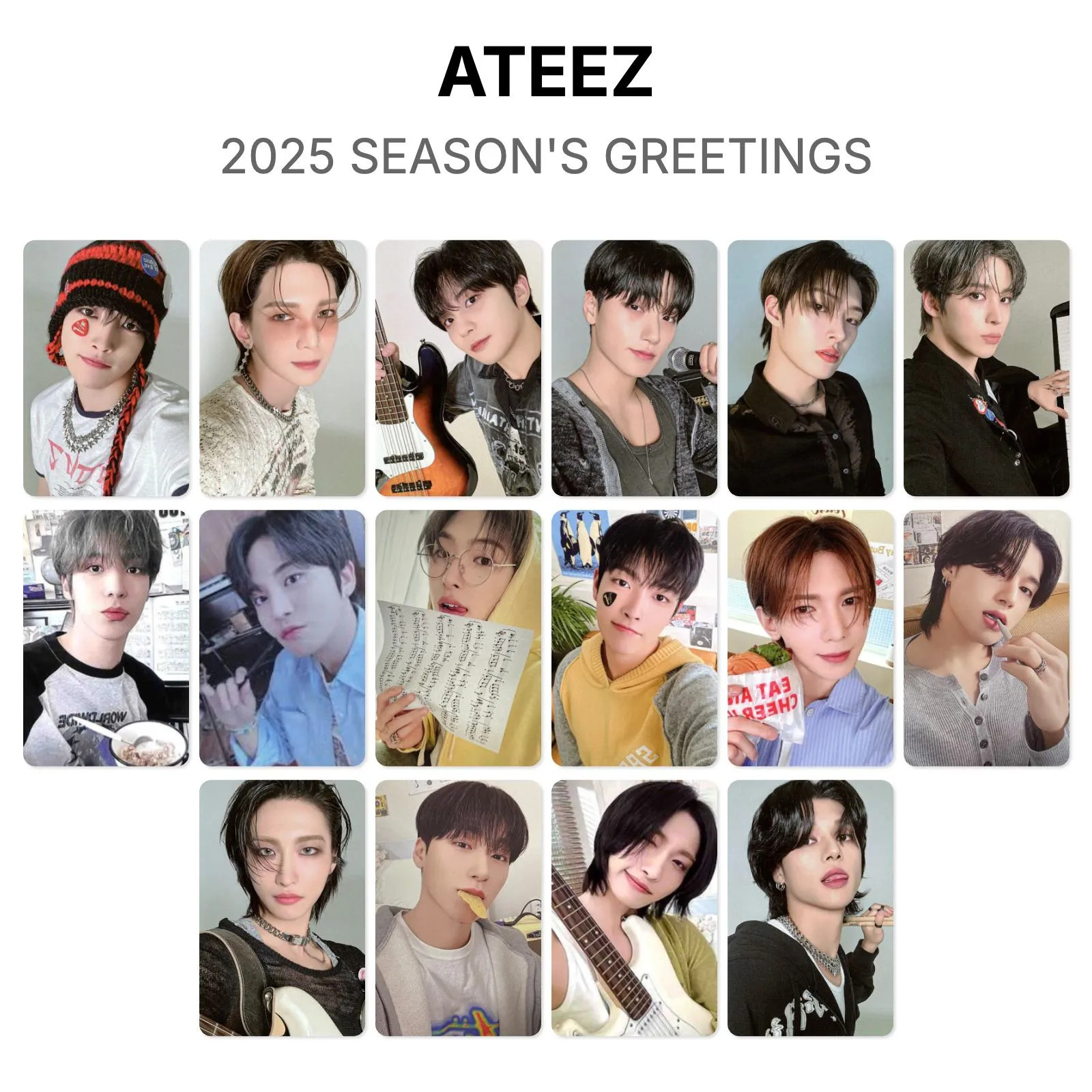 ATEEZ 2025 SEASON'S GREETINGS Official Photocard KPOP Special Gift