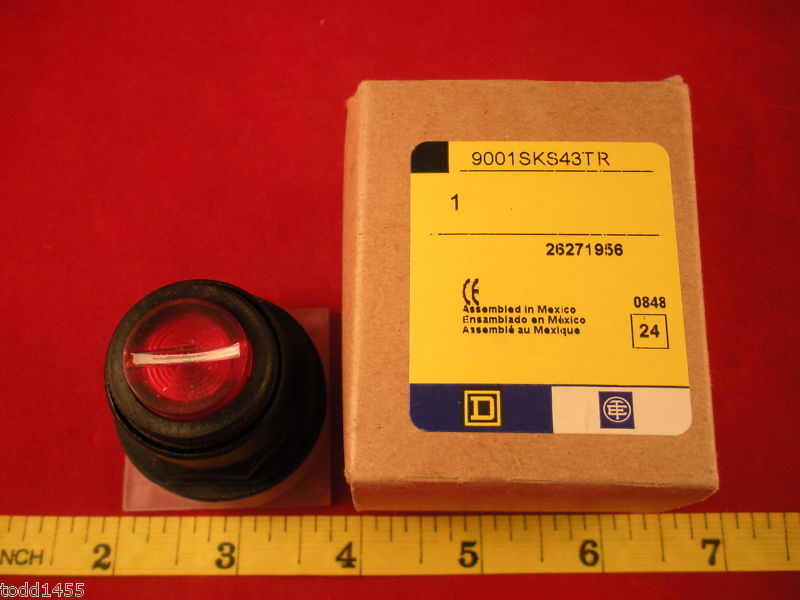Square D 9001SKS43TR SKS43 9001 Red Selector Switch New