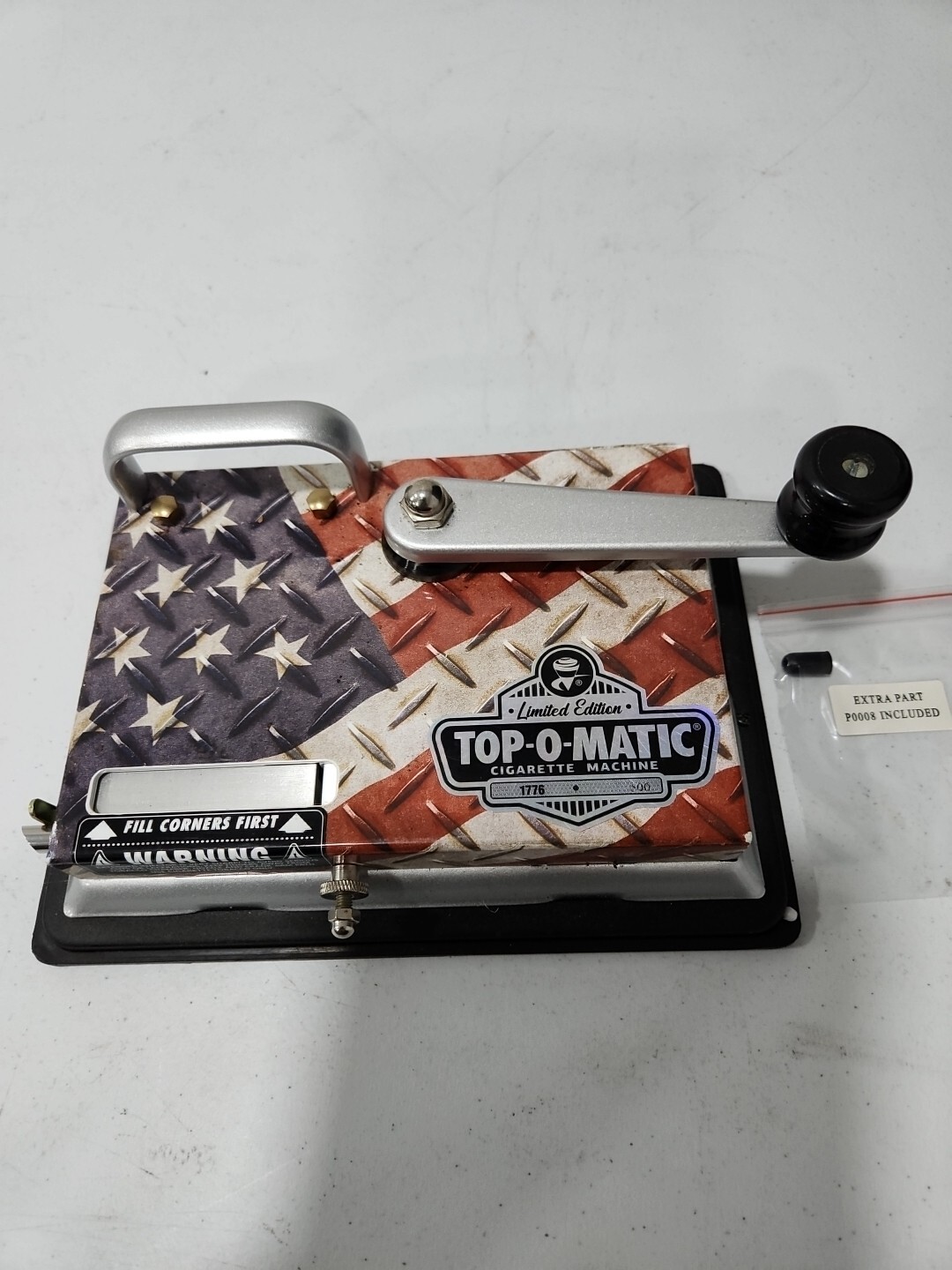 top-o-matic cigarette rolling machine - bi-centennial model