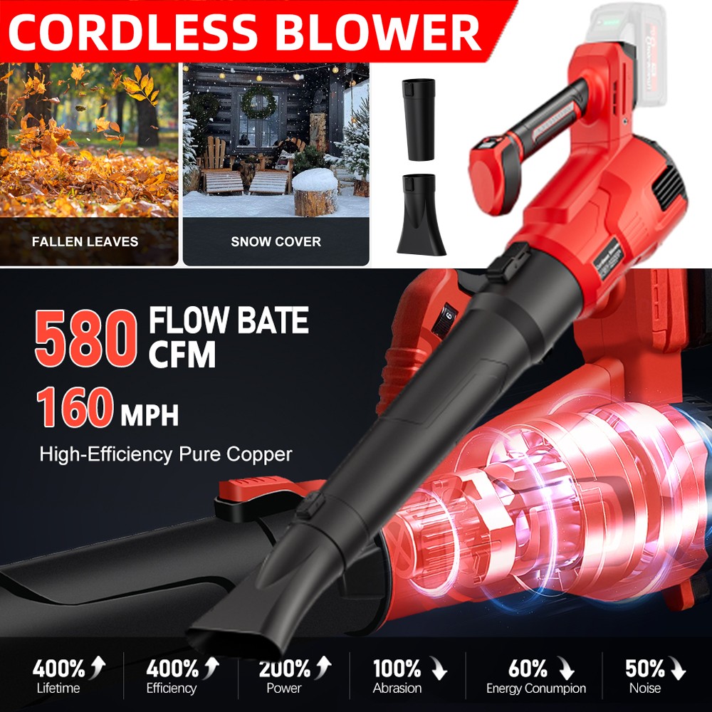 Brushless Leaf Blower For Milwaukee M18 18v Battery Snow Blower (Only Tool)
