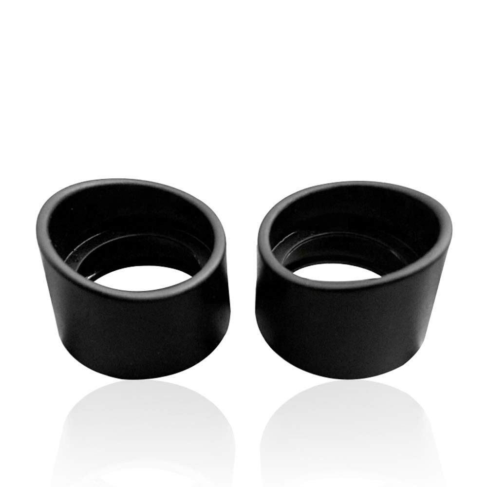 LTKJ 2PCS 34 mm Inner Diameter Eye Guards Microscope Telescope 34 mm, Black