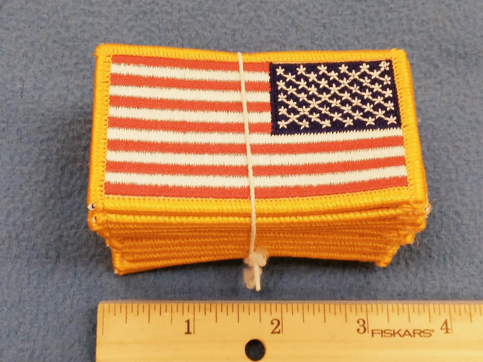 BUNDLE OF 20 - U.S. MILITARY REVERSE COLOR FLAG PATCHES - NEW