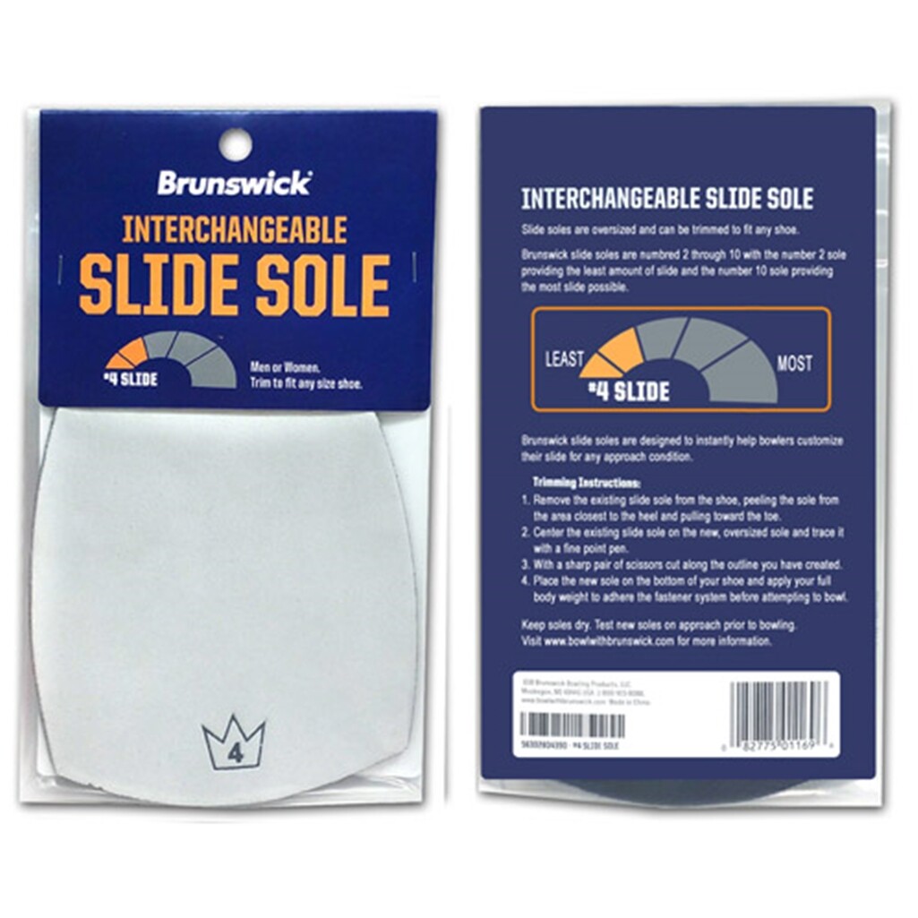 Brunswick Bowling Shoe Replacement Slide Sole #4
