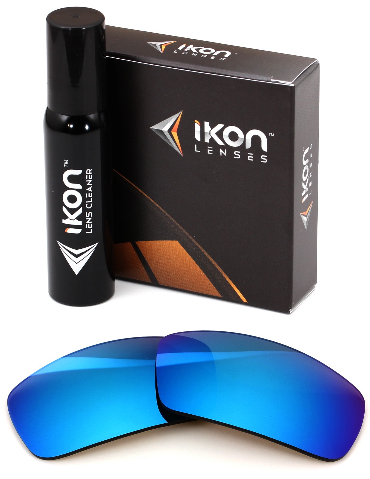 Polarized IKON Replacement Lenses For Ray Ban RB4034 (61MM) Ice Blue Mirror