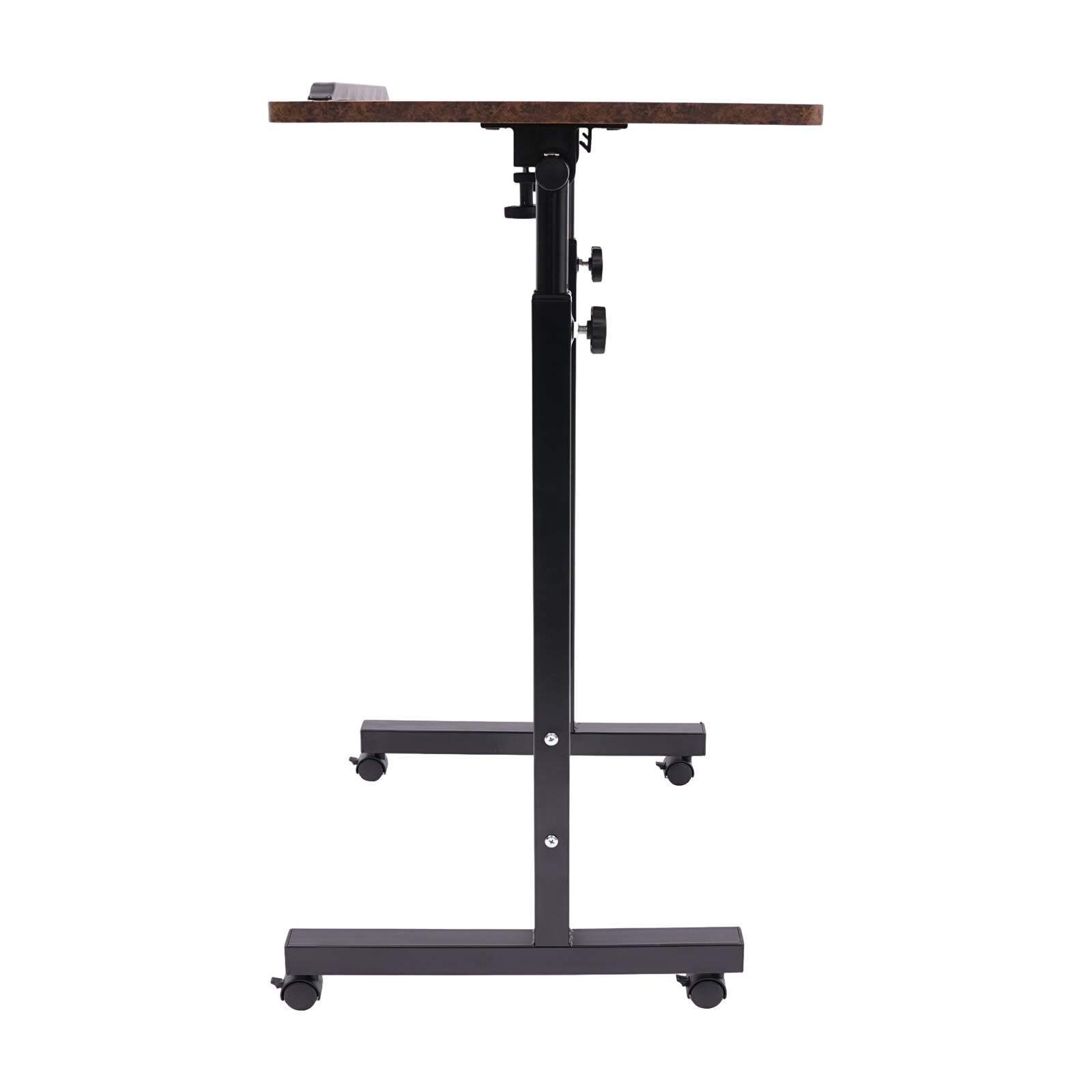 Adjustable Height Standing Desk Portable Rolling Computer Stand with 4 wheels