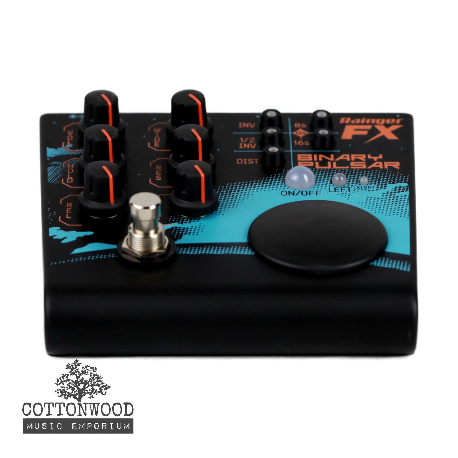 Rainger FX Binary Pulsar Stereo Sidechain, Panner & Tremolo Pedal