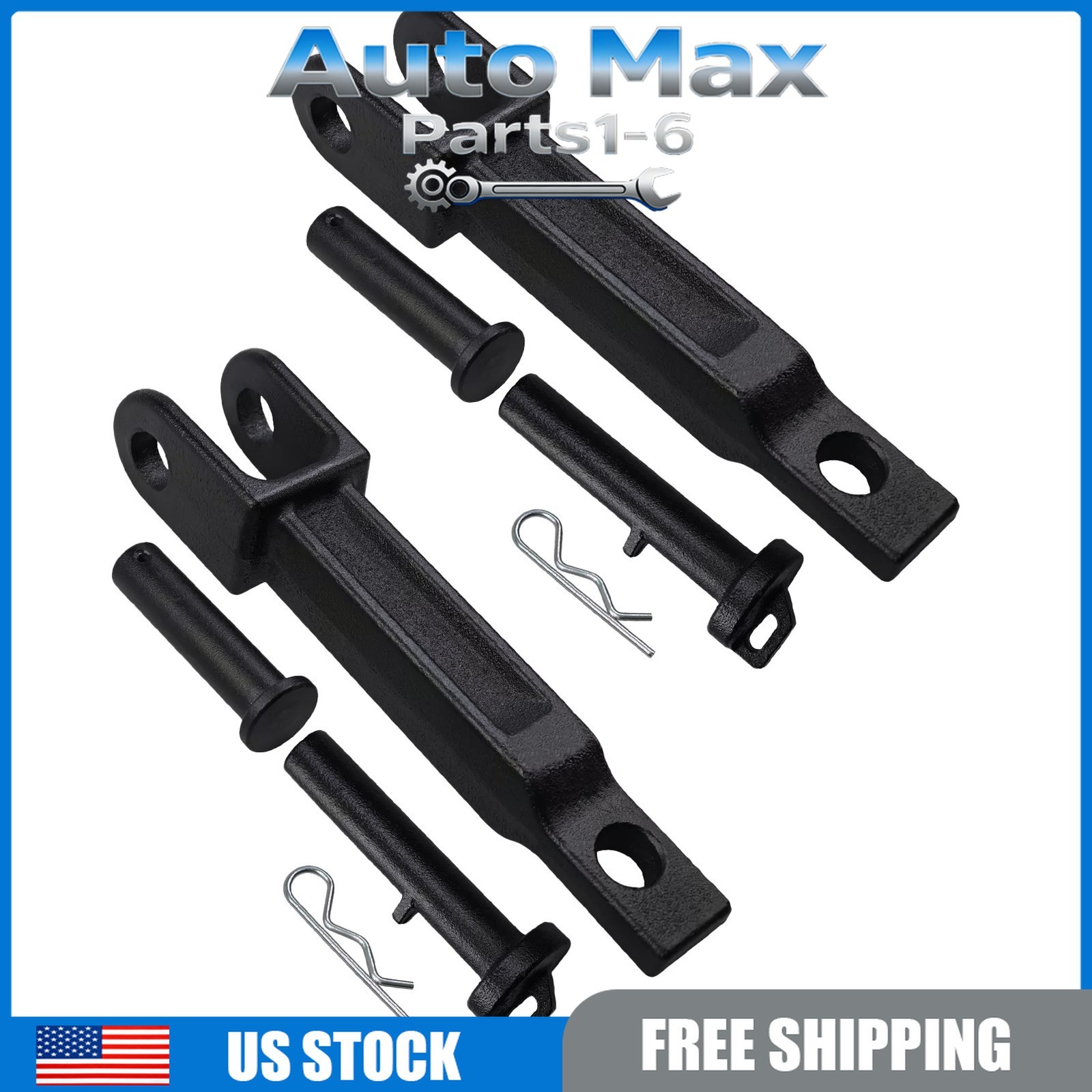 A20-6014 Tow Hook for Peterbilt / Kenworth set of 2 with Pull Pin & Frame Pin US