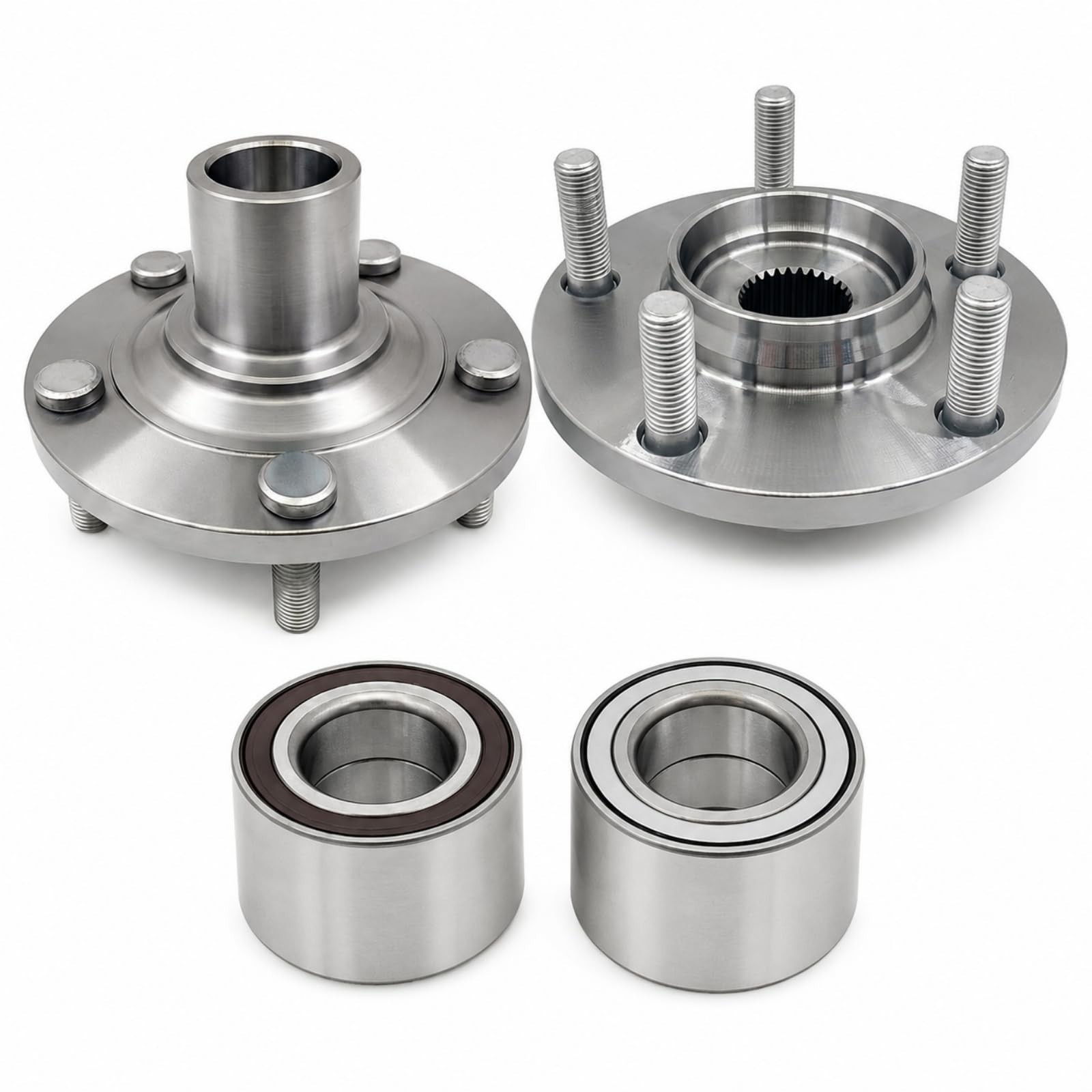 YVZ Front Wheel Bearing Hub Assembly - Wheel Hub Assembly Front Set (Pair of ...