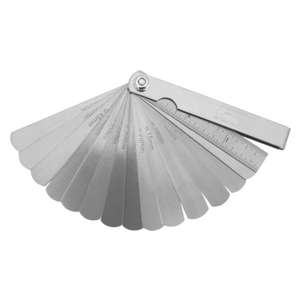 0.002 to 0.025" SAE & Metric Stainless Steel Straight Feeler Gauge Set