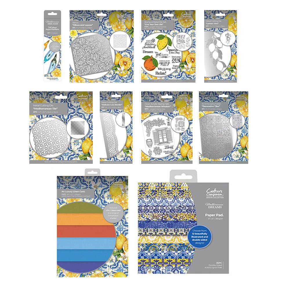 NEW 2023* Mediterranean Dreams Collection by Crafters Companion