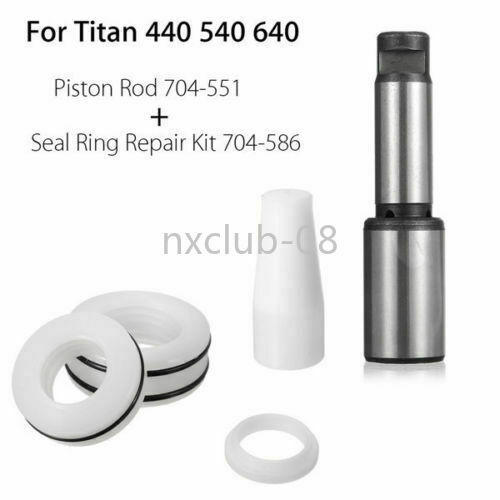 Fits Titan 440 540 640 Airless Spray Piston Rod 704551 W/ Seal Repair Kit 704586