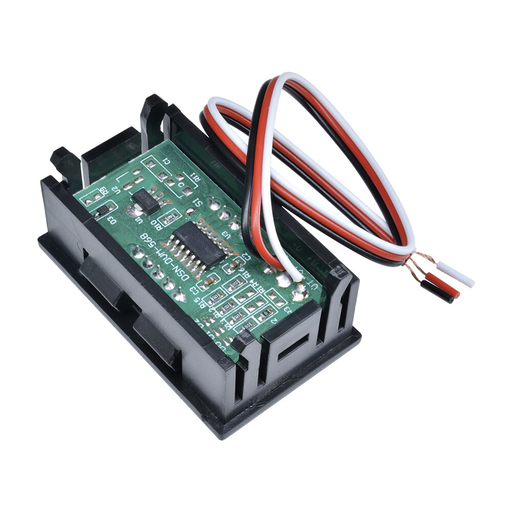DC 0-99.9V Mini Red LED Display Voltage Panel Meter Digital Voltmeter Three Wire