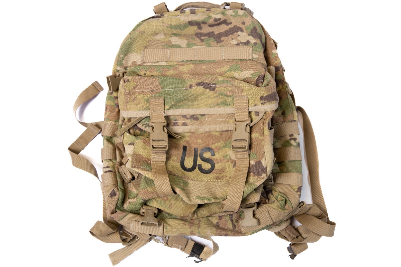 USGI MOLLE II Assault Pack OCP Camo with Stiffener Used