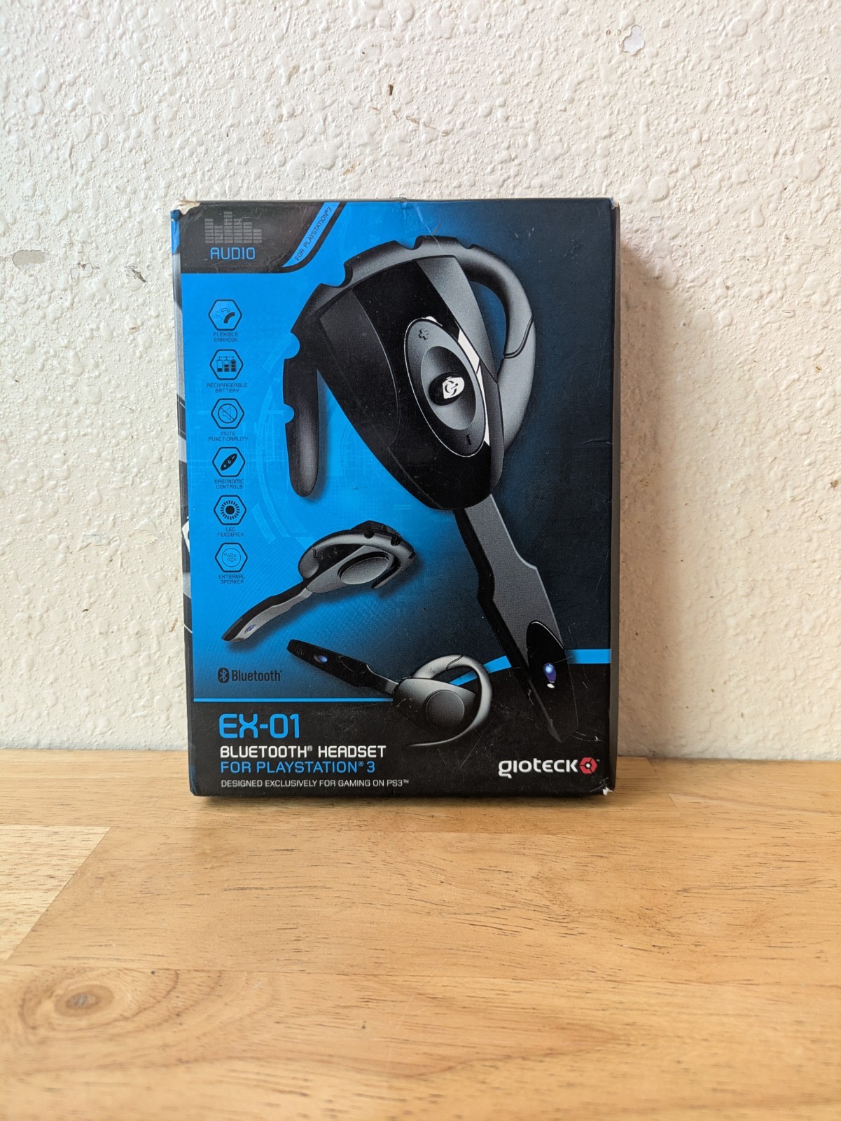 Gioteck EX-01 Black Ear-Hook Headsets For PlayStation 3