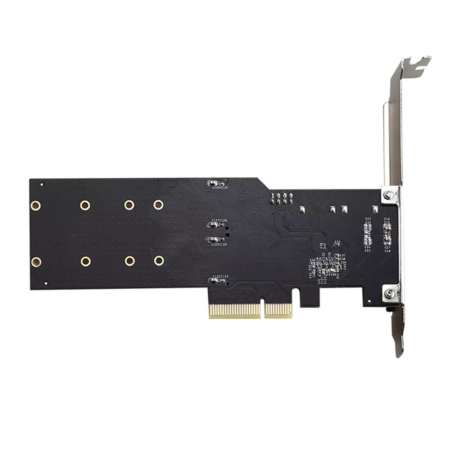 PCIe 3.1 X8 To 2 Port M.2 SSD Adapter Expansion Card Dual M-key Converter
