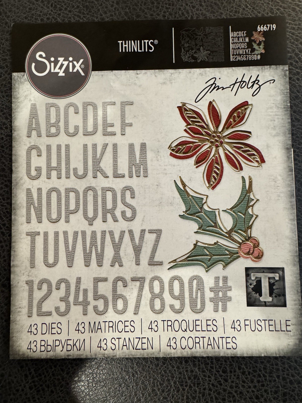 Sizzix Thinlits Tim Holtz Vault Seasonal Sketch