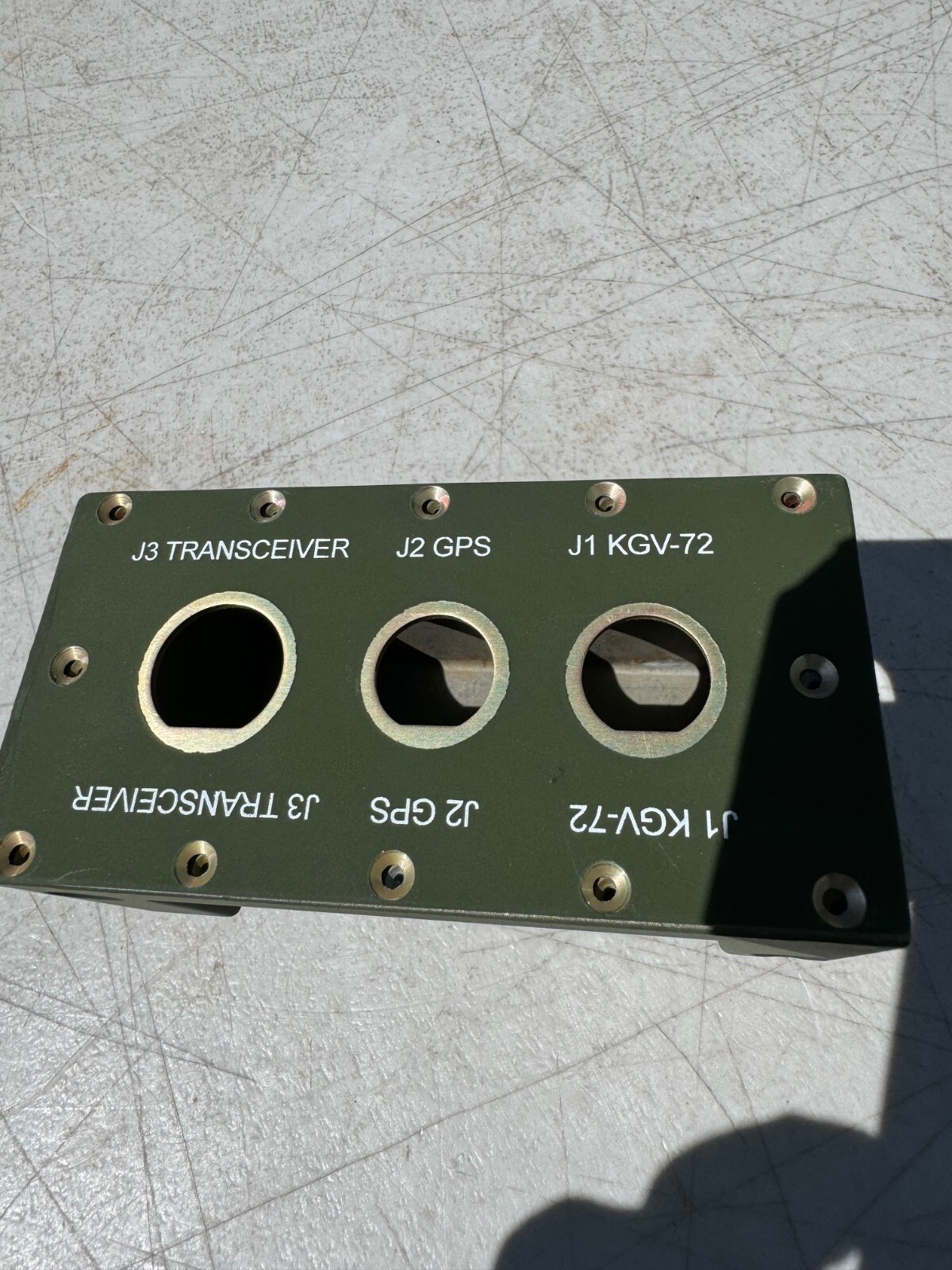 HMMWV M998 NOS TRANSCEIVER SWITCH COVER AND HOUSING ASSY