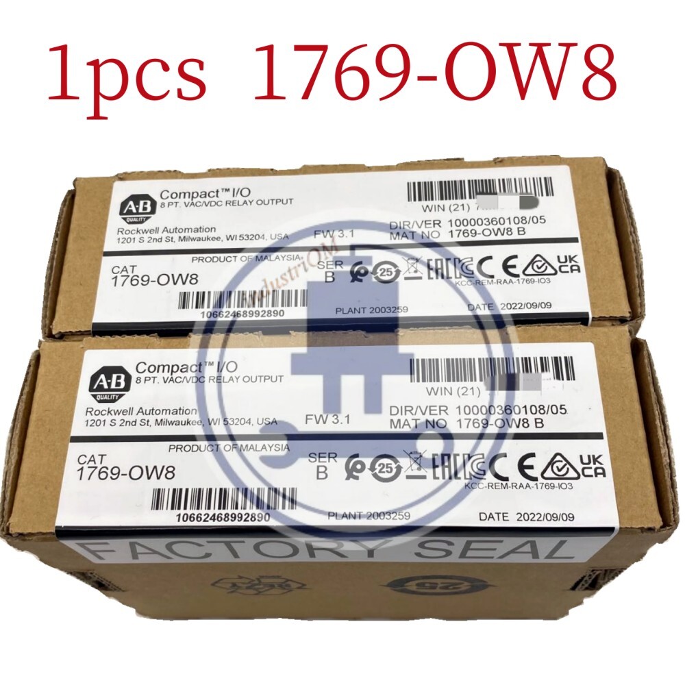 Allen-Bradley 1769-OW8 Compact I/O 8 Pt VAC/VDC RELAY Output Module 2022 New TX