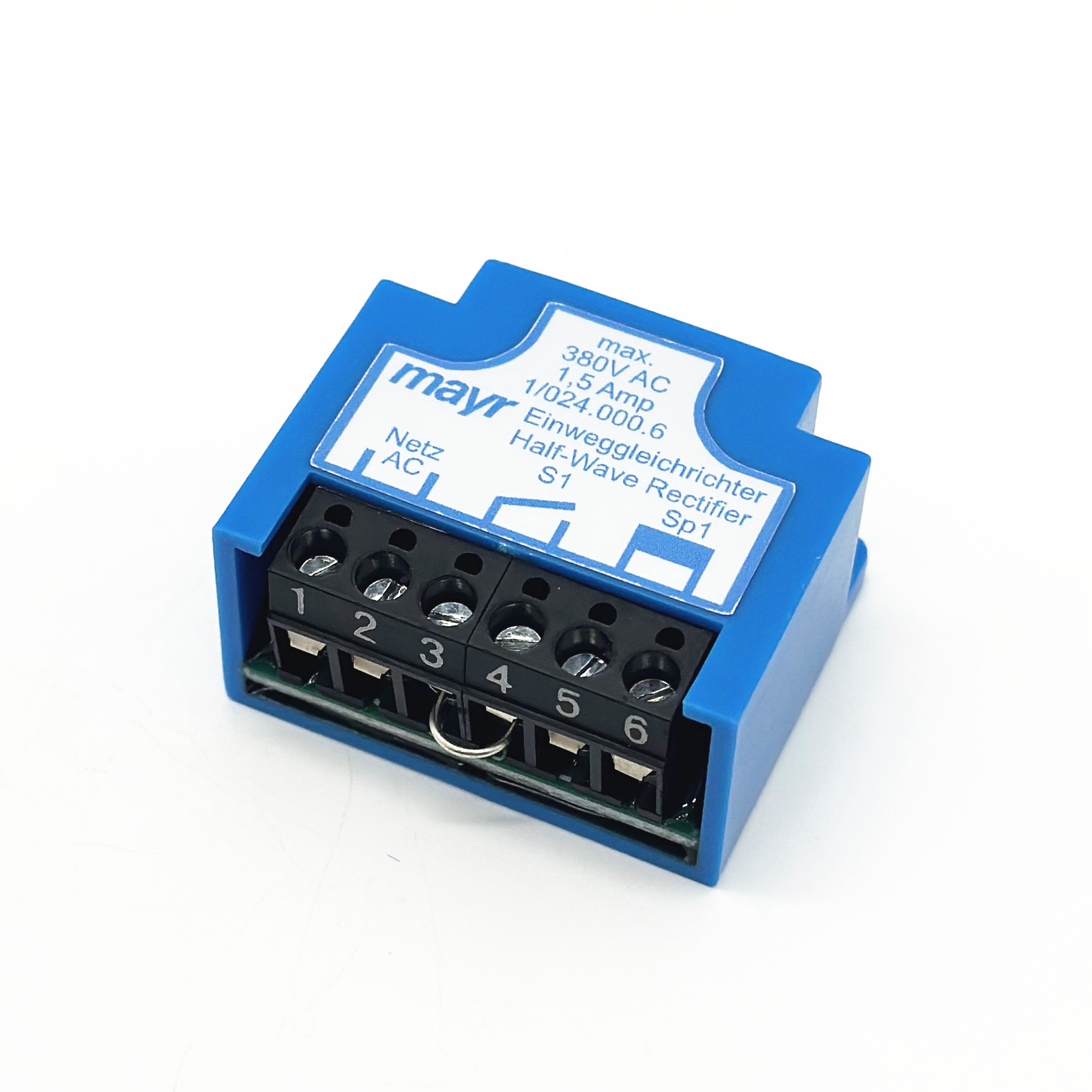 MAYR Einweggleichrichter 1/024.000.6 380V AC 1,5Amp Half-Wave rectifier module