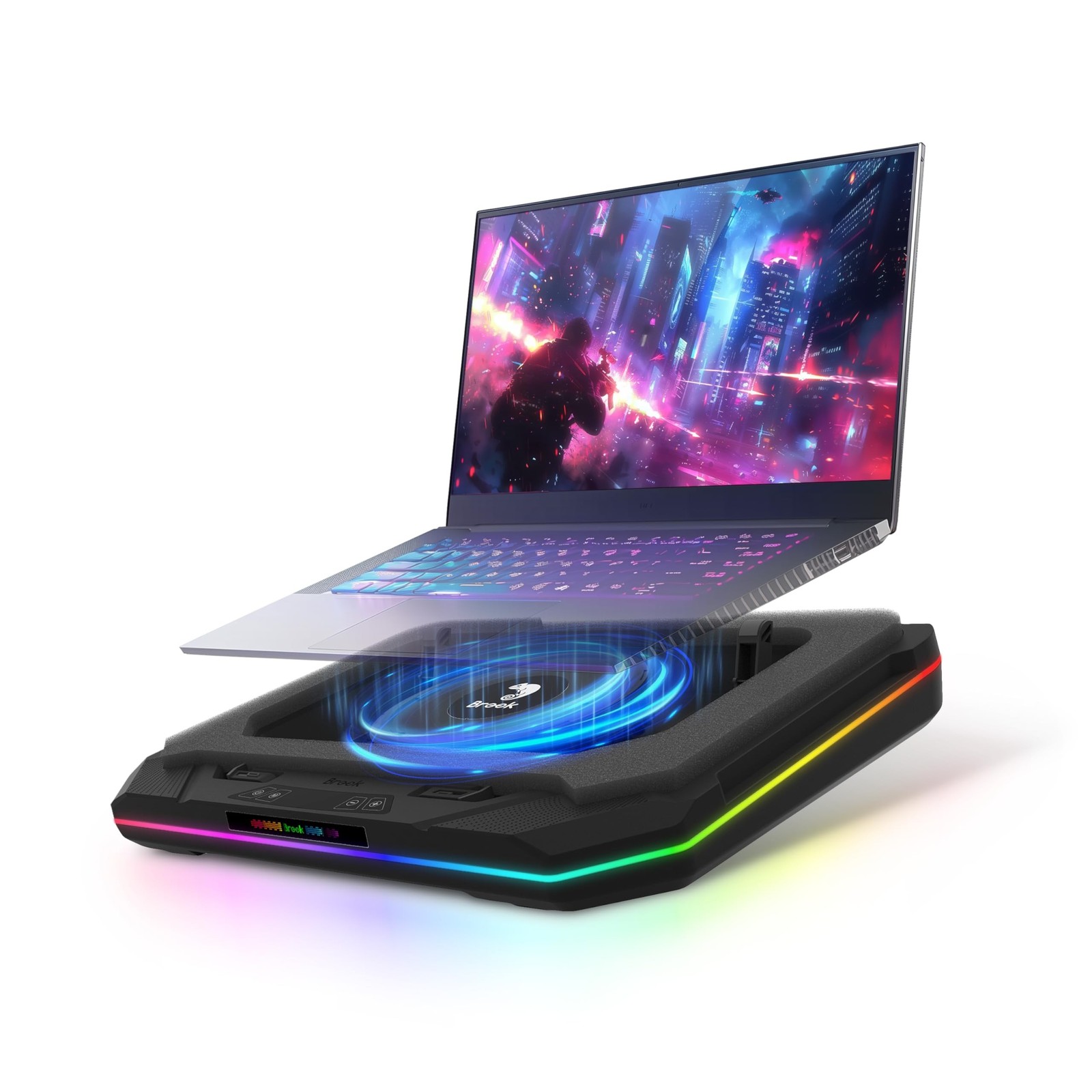 Brook Saviortop Gaming Laptop Cooling Pad – High-Speed 3500 RPM Laptop Coo