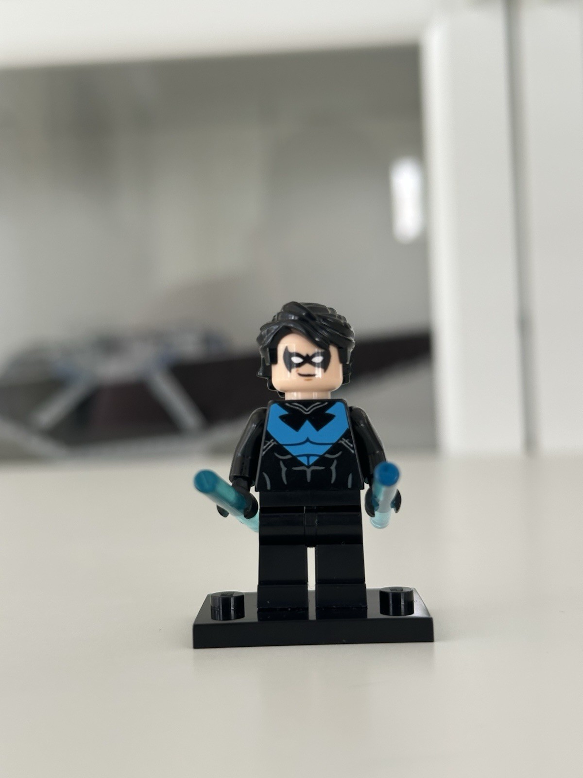 LEGO DC Nightwing Minifigure Dick Grayson Rare Collectible
