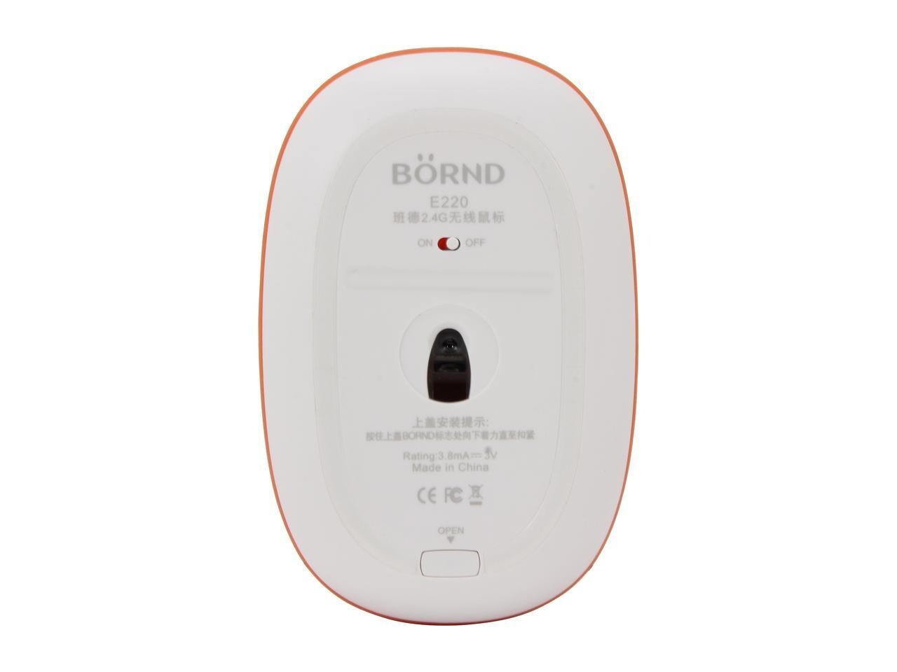 BORND E220 Bluetooth 2000 DPI Ambidextrous Wide-Rainbow mice