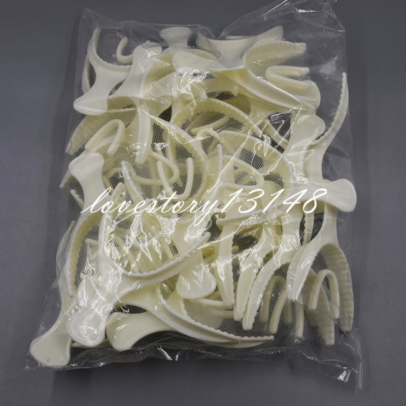 50 Pcs Dental Bite Registration Disposable Impression Triple Trays Sideless