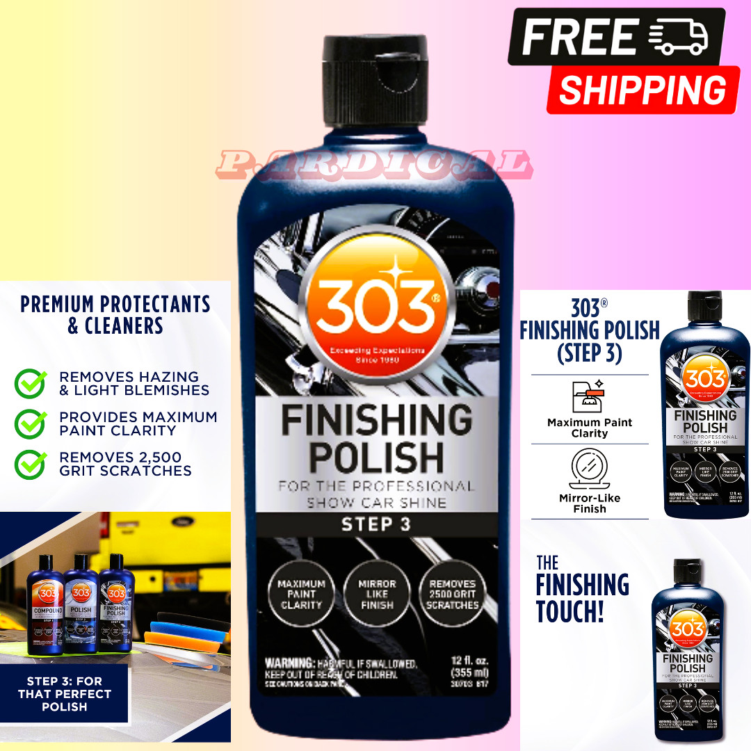 303 Products Finishing Polish for The Professional Show Car Shine, 12 Fl Oz NEW