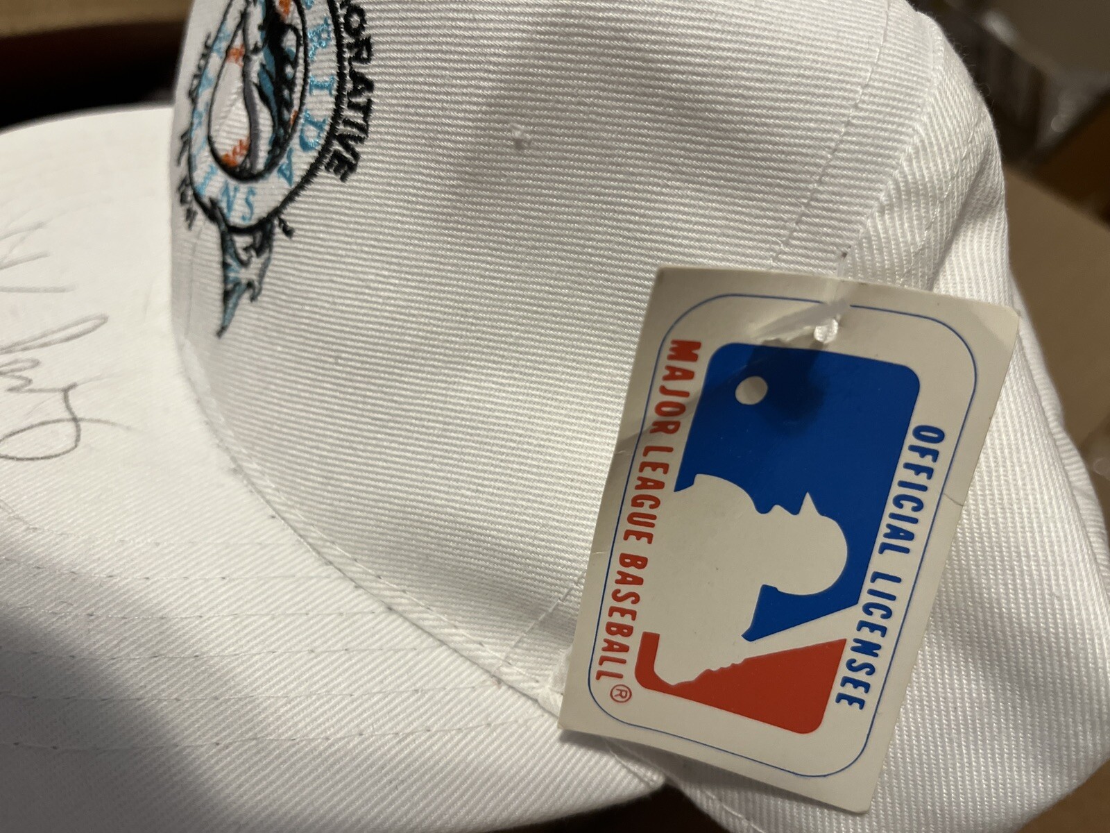 Florida Marlins Hat snapback 1991 signed Tony Perez