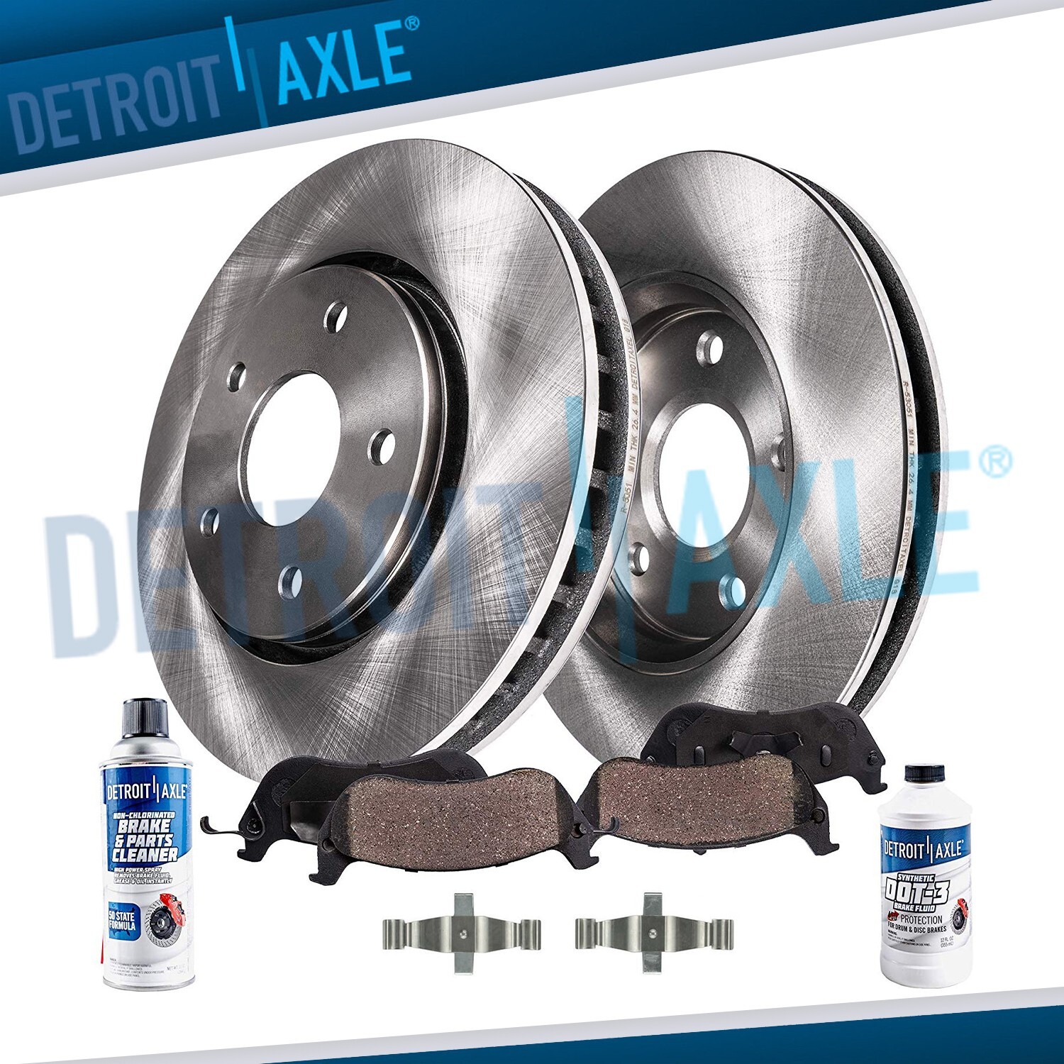12.99 inch Front Disc Rotors Ceramic Brake Pads for 2009 - 2014 Hyundai Genesis