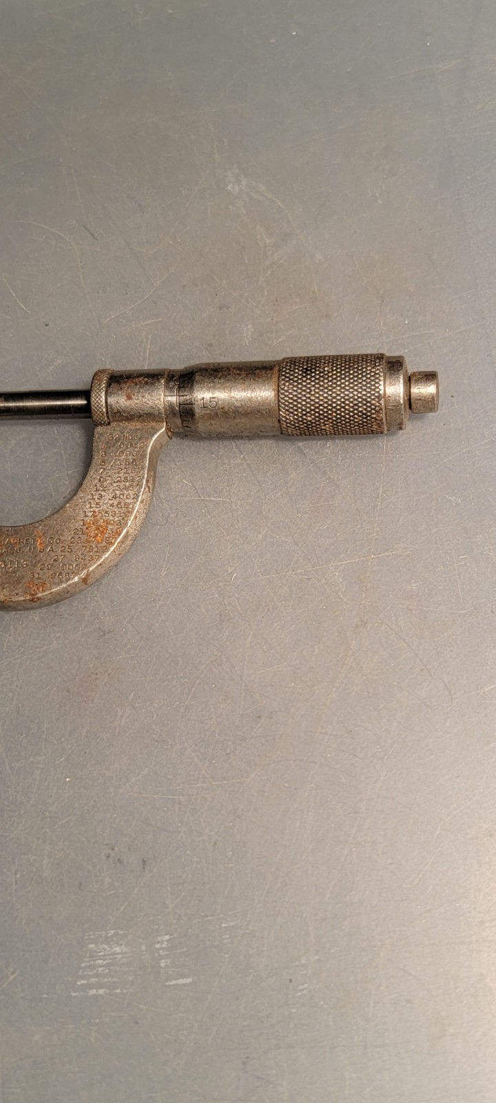 Vtg - Starrett Micrometer No. 113 Vintage Machinist Tool Athol Massachusetts USA