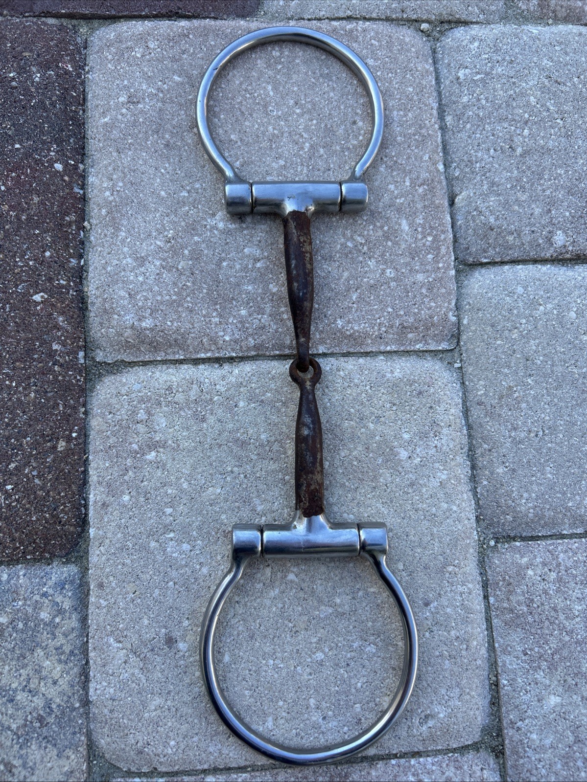 Snaffle Bit Dee Ring Smooth With Copper Inlay 5” Riding Equestrian Horse Bit