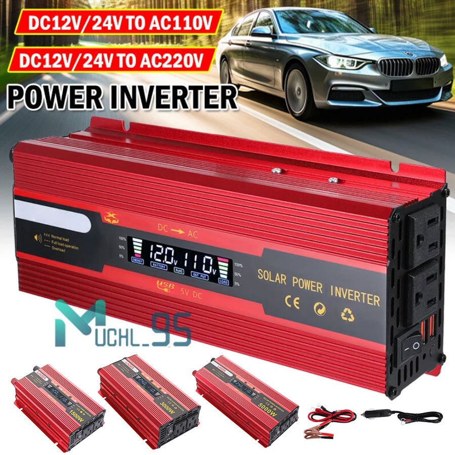 Convertidor 7000W De 12V A 110V/12V A 220V Para Carro Auto inversor de corriente