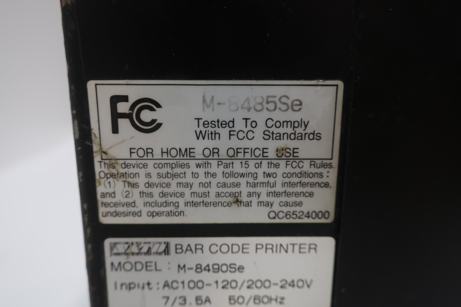 Sato M-8490SE Bar Code Printer 100-120/200-240v-ac