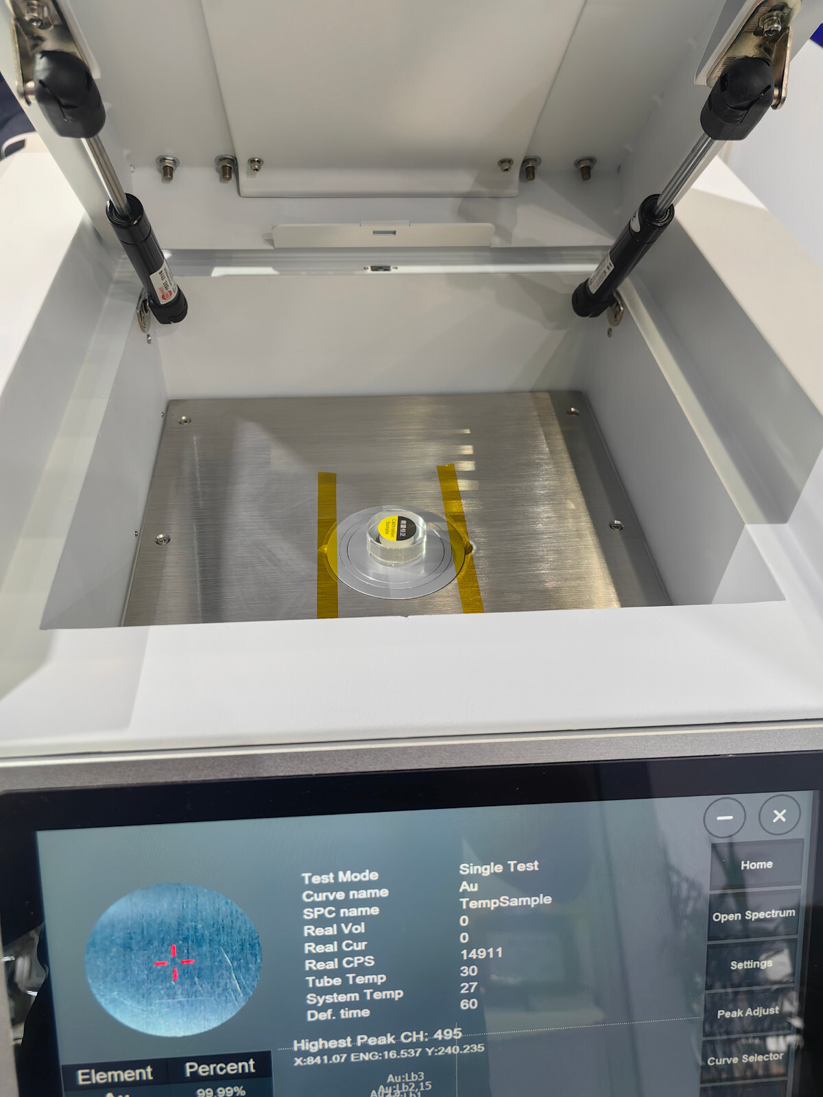 Automatic Gold Purity XRF Analyzer Meter Platinum Silver Content Test Machine