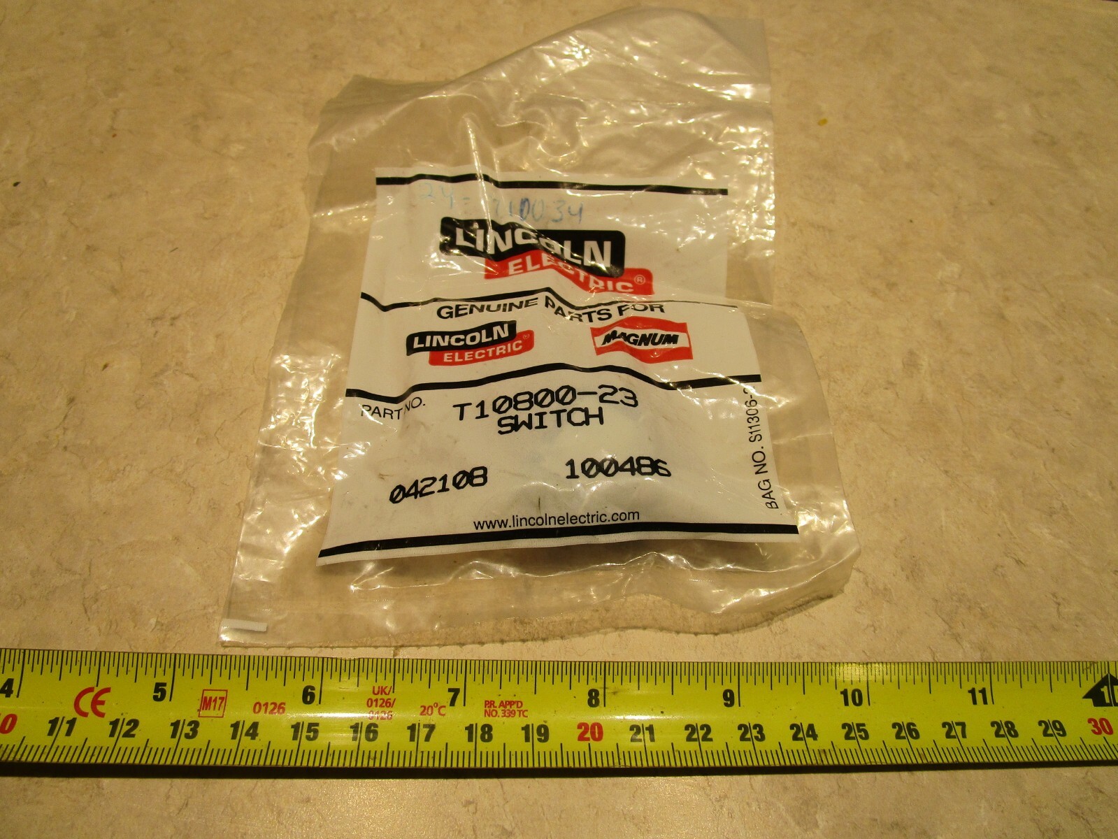 LINCOLN ELECTRIC T10800-23 SWITCH, B0232