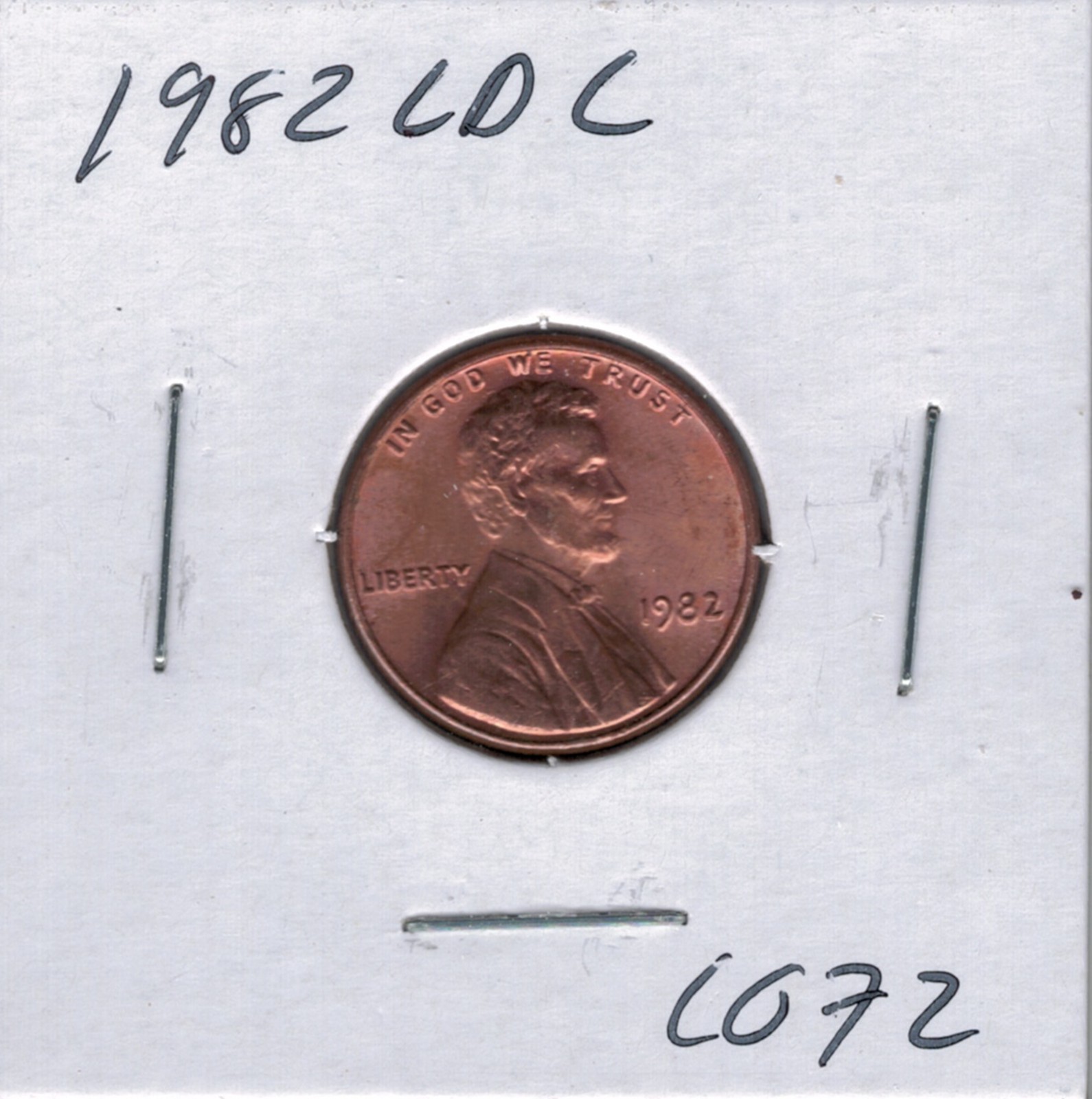 1982 Copper Large Date Lincoln Memorial Penny C072 !!!Free Shipping!!!