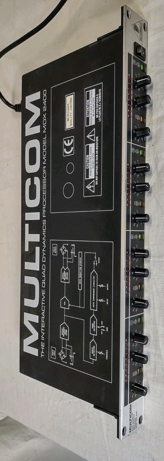 Behringer Multicom, MDX 2400 Multicom Audio Interactive Quad Dynamics Processor