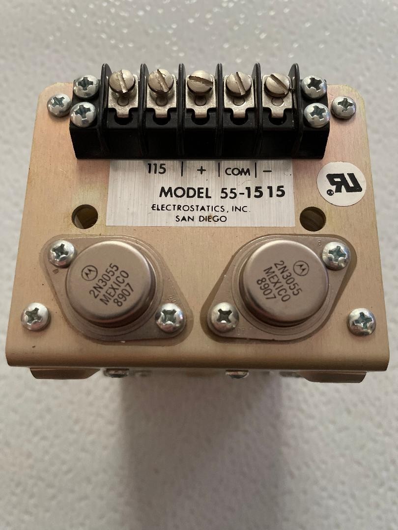 Electrostatics Inc Power Supply Model 55-1515