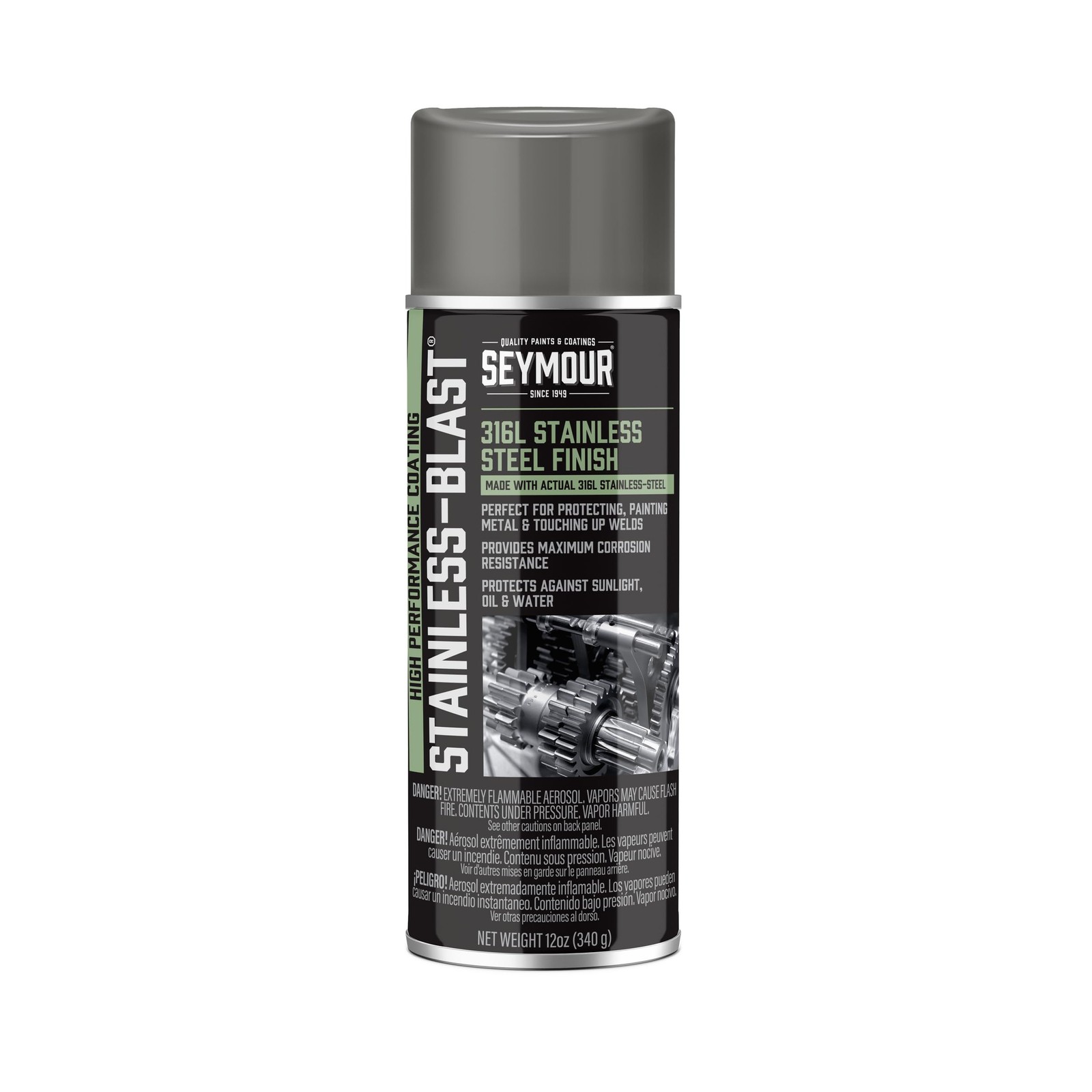 Stainless Steel Rust Protective Spray Paint - STAINLESS STEEL SPRAY 16 Oz. Ca...