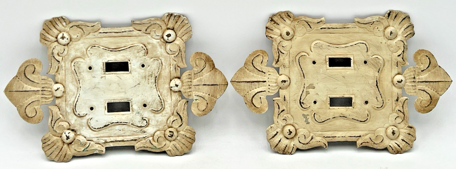 METAL DOUBLE GANG WALL PLATE DECORATIVE 2 SWITCH PLATE 10" X 6.5" RUSTIC