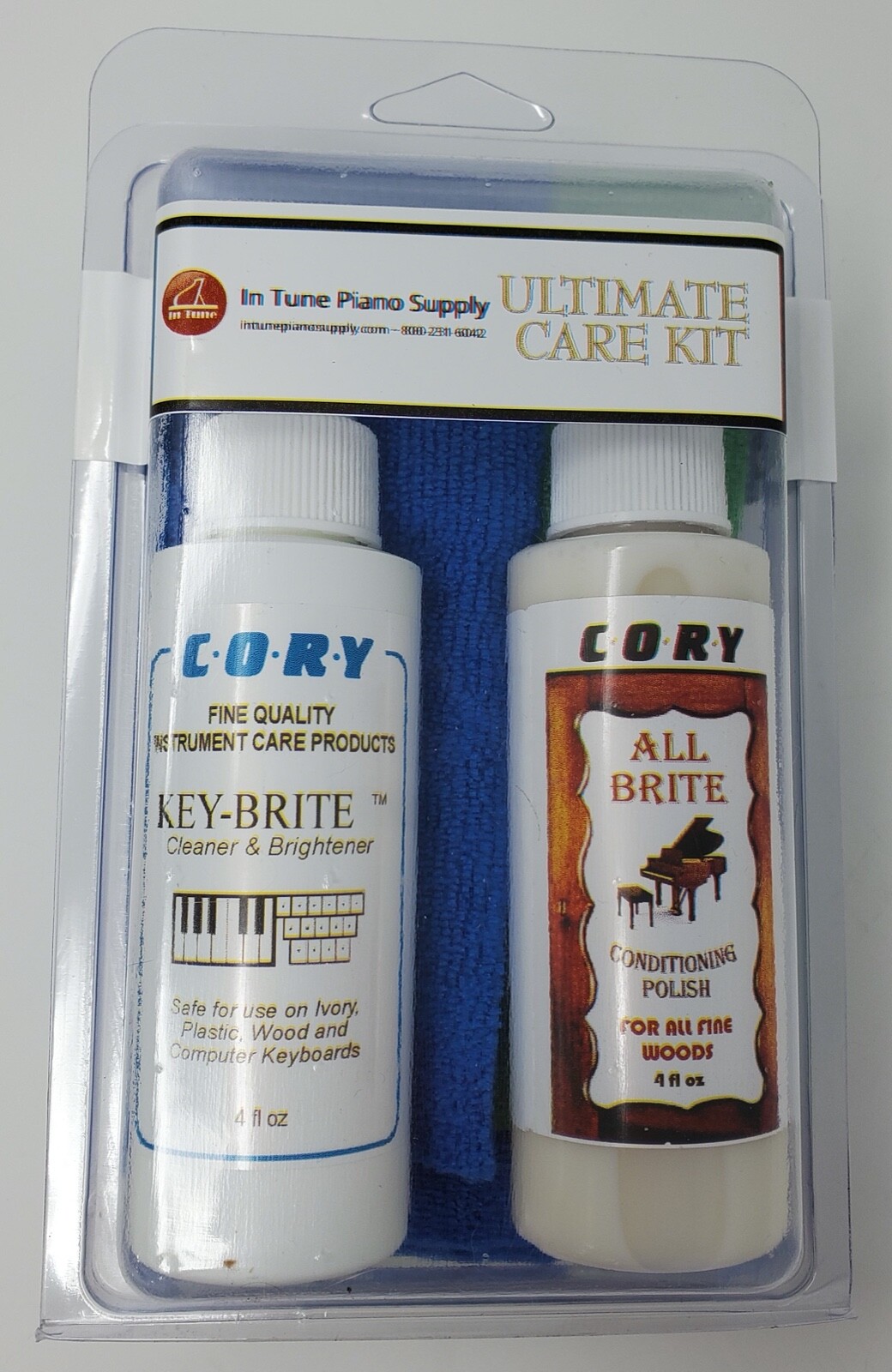 Cory Ultimate Care Kit for Pianos with Wood Grain Lacquer Finishes