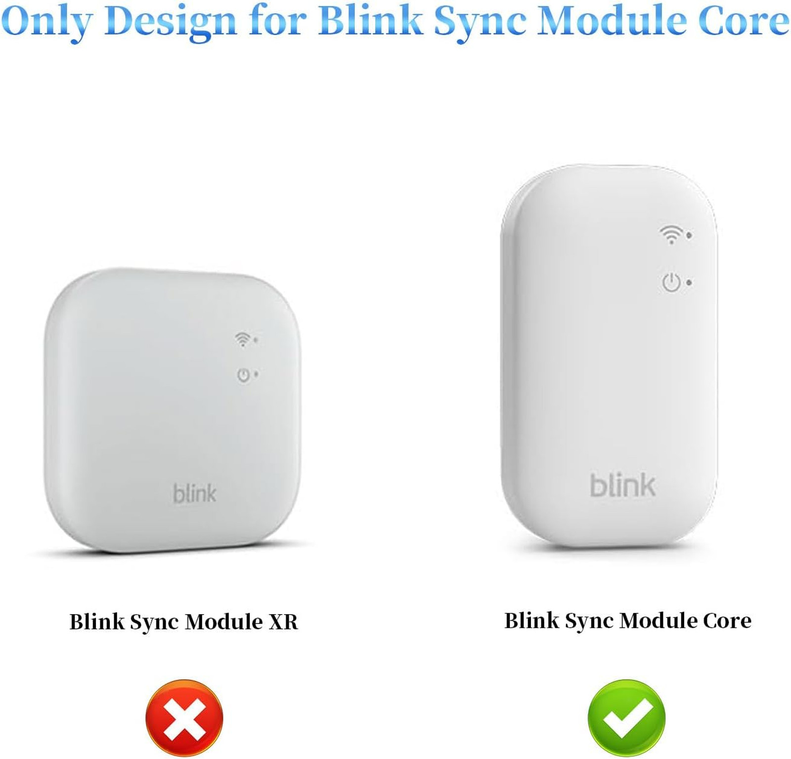 Wall Mount for Blink Sync Module Core with Short Cable Indoor Outdoor Security