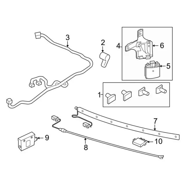 Genuine Ford Blind Spot Detection System Warning Sensor LB5Z-14C689-G