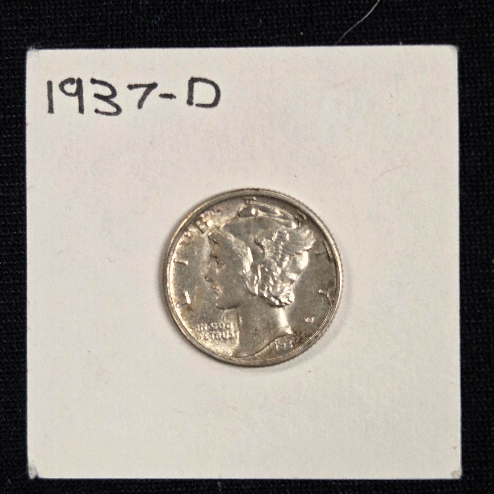 1937-D Mercury Dime UNC Details