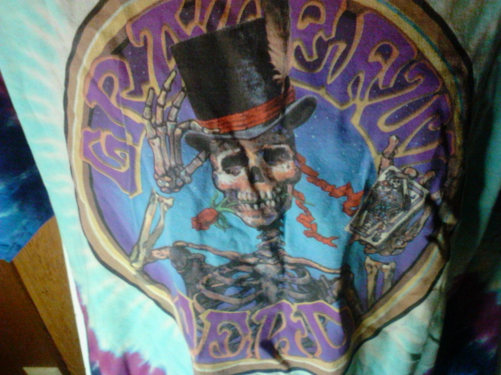 Vintage Grateful Dead Queen of Spades Skeleton T Shirt  1999 GDP No tag